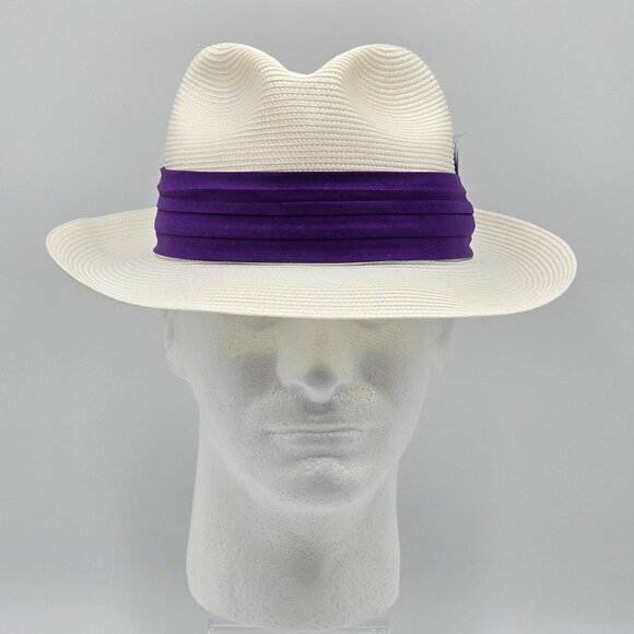 Dobbs Florentine Milan Straw Fedora - Picture 2 of 16